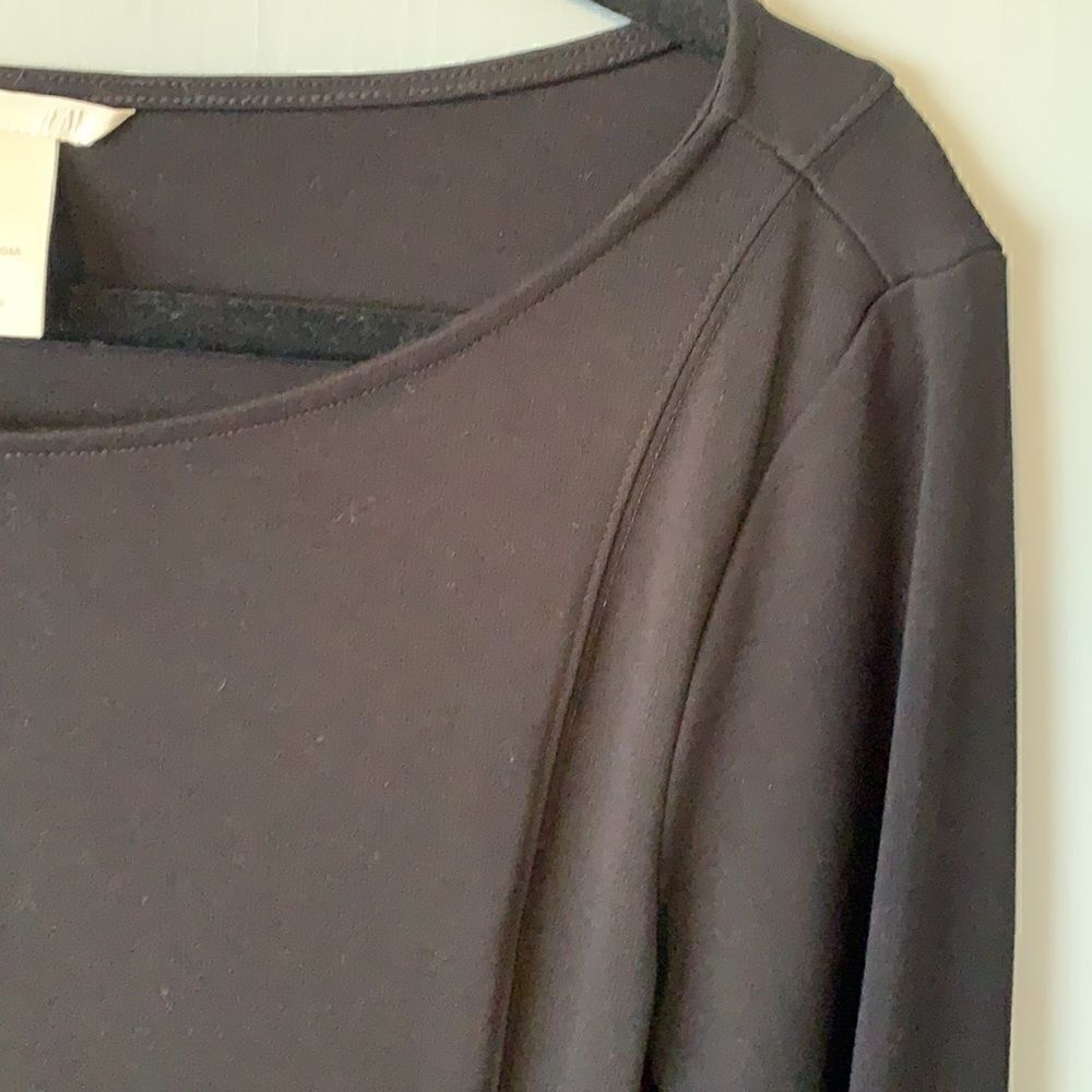 H&M Black Long Sleeve Dress Size Large - Picture 4 of 5